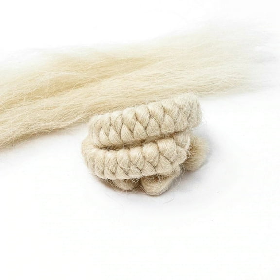 Crepe Hair Blond Mehron Braid Beard Moustache Sideburns Costume Accessory