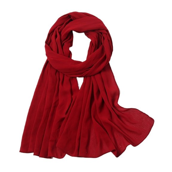 Crepe Hijabs Crinkle Chiffon Scarf Women Headscarf Fashion Long Shawls Headband 180*70cm