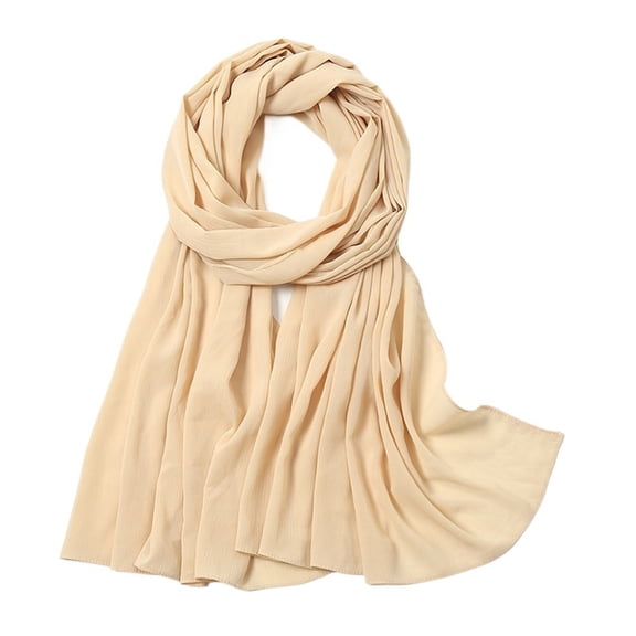 Crepe Hijabs Crinkle Chiffon Scarf Women Headscarf Fashion Long Shawls Headband 180*70cm