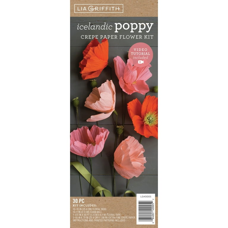 Crepe paper flower kit - Unboxing the Narcissus paper flower kit 