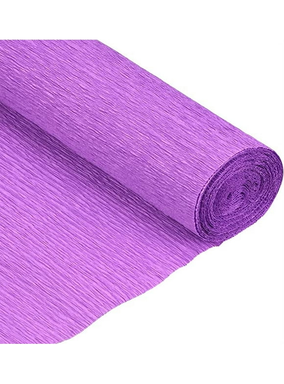 Crepe Paper Roll, 7.5ft Long 20 Inch Wide, for Wedding Ceremony Various Large Festivals Decoration, Light Purple