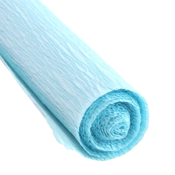 Crepe Paper Roll 8.2ft Long 10" Wide for Wedding Ceremony Various Large Festivals Decoration,Light blue