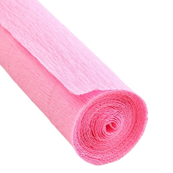Crepe Paper Roll 8.2ft Long 10" Wide for Wedding Ceremony Various Large Festivals Decoration,Pink