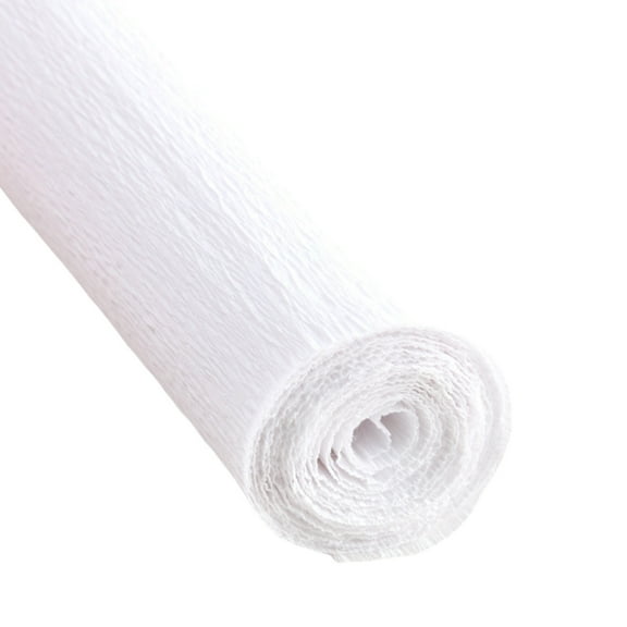 Crepe Paper Roll 8.2ft Long 10" Wide for Wedding Ceremony Various Large Festivals Decoration,White