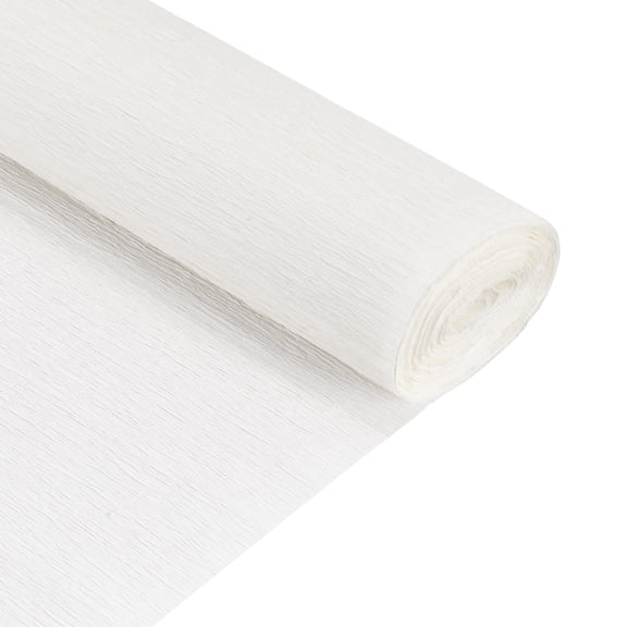 Crepe Paper Roll Crepe Paper Decoration 5 ft Long 20 Inch Wide, White Pack of 2