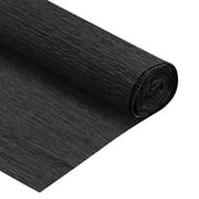 Crepe Paper Roll Crepe Paper Decoration 7.5ft Long 20 Inch Wide, Black