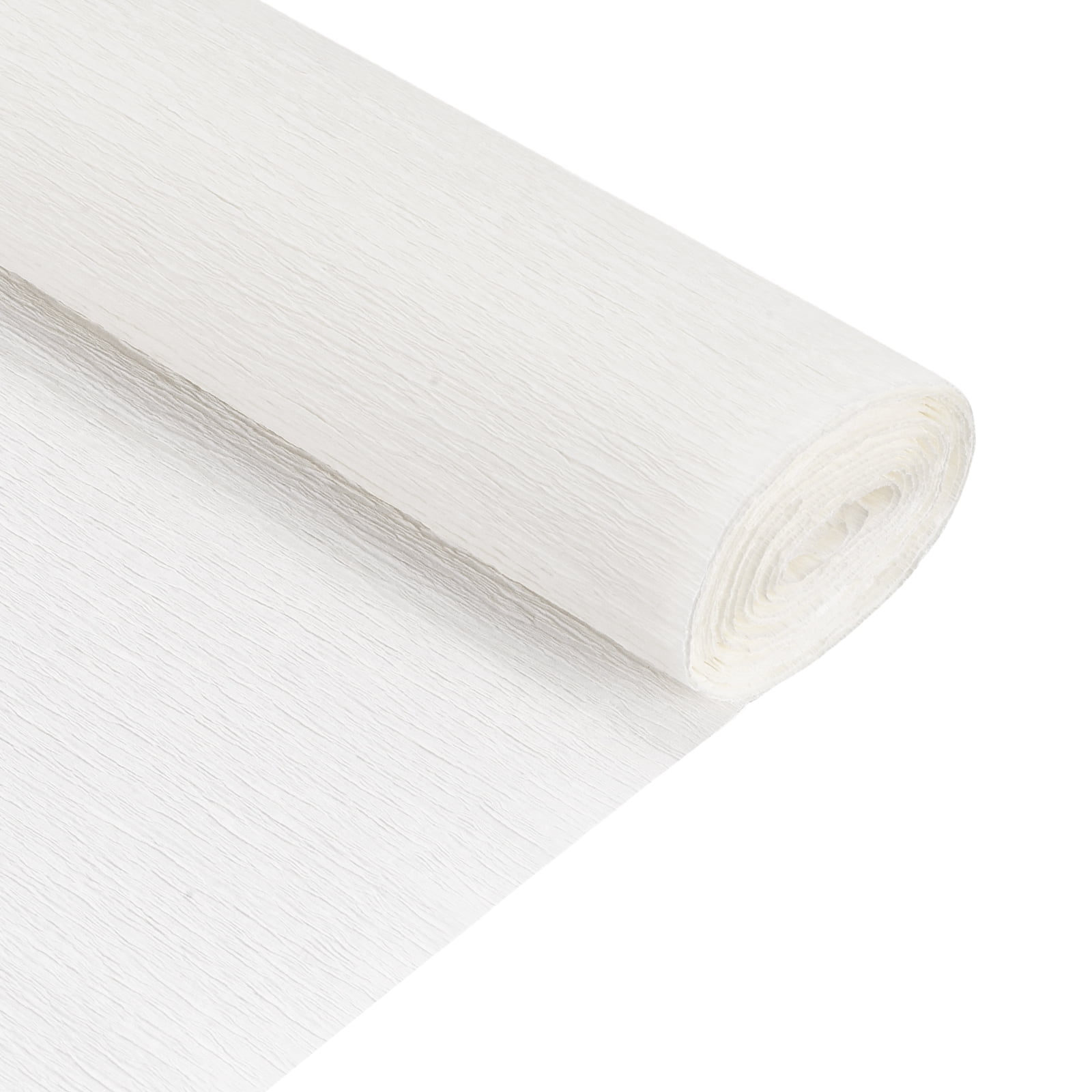 Floristrywarehouse Crepe Paper roll 180g (20 Inches Wide x 8ft Long) White  (Shade 600
