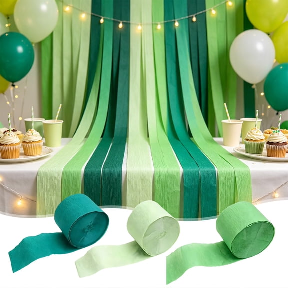 Crepe Paper Streamer, Solid Party Streamer for Party Backdrops, Birthdays and Weddings