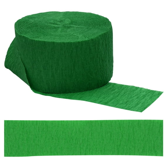 Crepe Paper - Streamers Party Decorations - 70 ft. Rolls - Green - 6 Pack