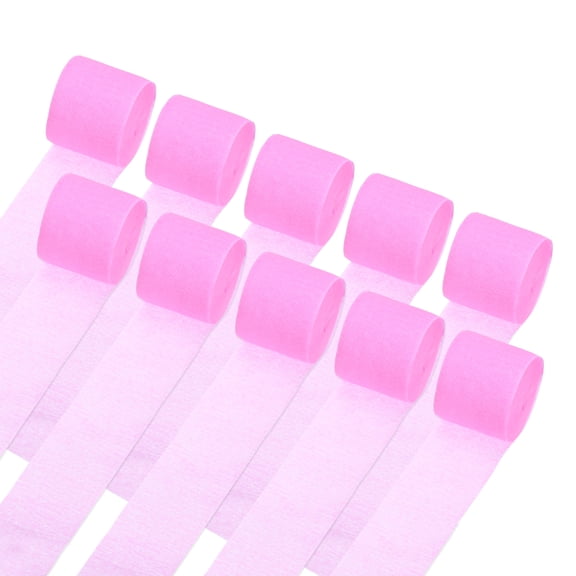Crepe Paper Streamers White Streamers Party Decorations for Birthday Party Wedding Ceremony Pink-1.4 in x 32.8 Ft