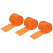 Crepe Paper Streamers for Party Decorations, Weddings, Birthdays, and DIY Crafts Orange