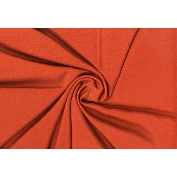 Crepe Satin Baldwin Woven Satin Crepe Fabric, Dress Fabric, Sewing, Crafts (RUST, ByYard)