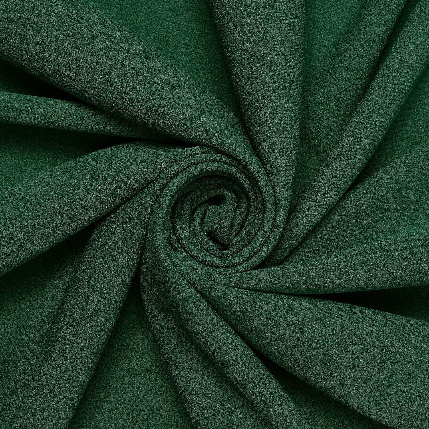 Crepe Scuba Knit Polyester Spandex Stretch 60 Inch Fabric By The Yard - Hunter Green
