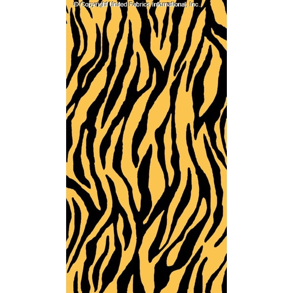 Crepe Techno Printed Manju, Leopard Print, Stretch Crepe, Sewing Fabric (BLACK/YELLOW, HalfaYard)