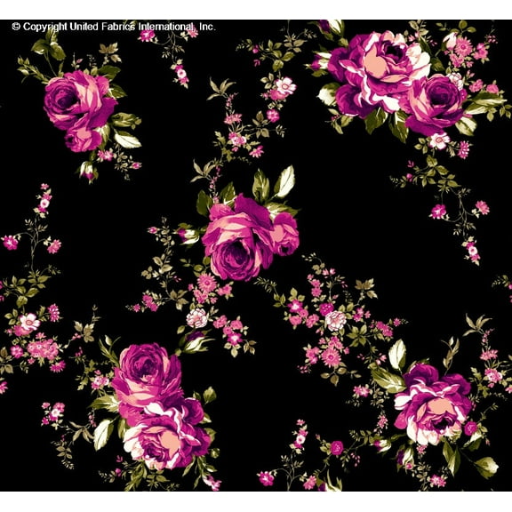 Crepe Techno Printed Nohelia Stretch Crepe Floral Fabric Prom Dress Sewing (ROSE/OLIVE/TAUPE, HalfaYard)