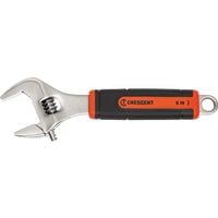 1PC Crescent Comfort Grip Adjustable Wrench with Quick-Fit-Jaw