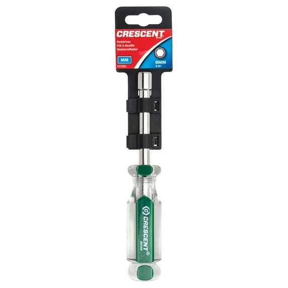 Crescent 9 Mm Solid Shaft Tri-Lobe Acetate Nutdriver 3 In.