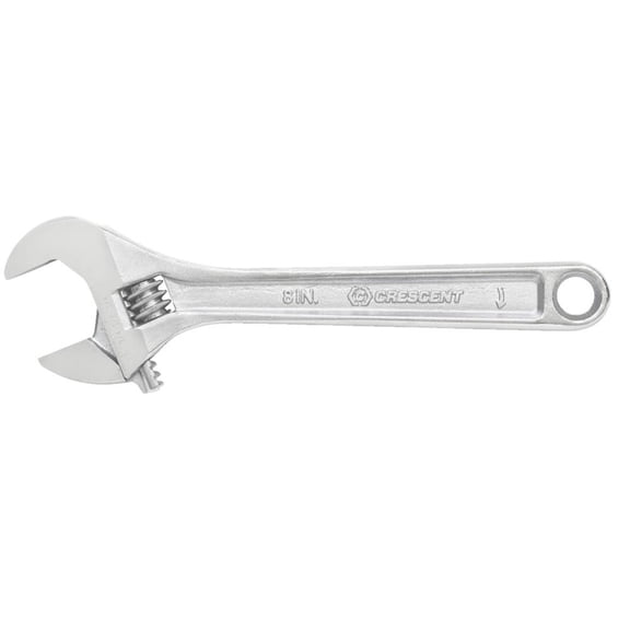 Crescent AC28VS 8-Inch Adjustable Wrench, Plated Finish
