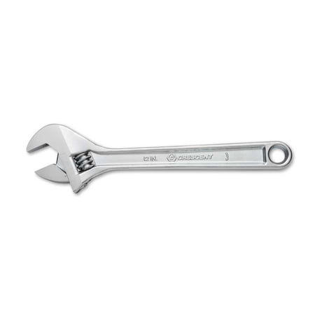 Crescent Ac212Bk 12In. Adjustable Wrench, Chrome Finish