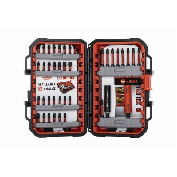 Crescent Apex 1/4 In Impact Driver Bit Set 38Pc