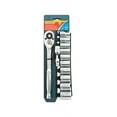 thumbnail image 1 of Crescent Assorted Sizes x 1/2 in. drive SAE 12 Point Socket Wrench Set 12 pc., 1 of 2