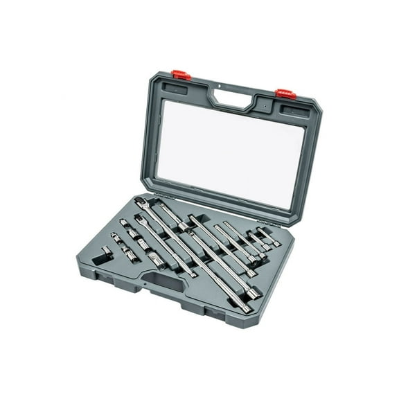 Crescent Assorted Sizes x 1/4 in. drive SAE 6 and 12 Point Socket Wrench Set 16 pc.