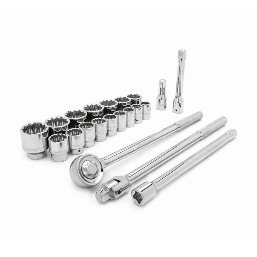Crescent Assorted Sizes x 3/4 in. drive SAE 12 Point Mechanic’s Tool Set 21 pc. Sansujyuku sansujyuku.com