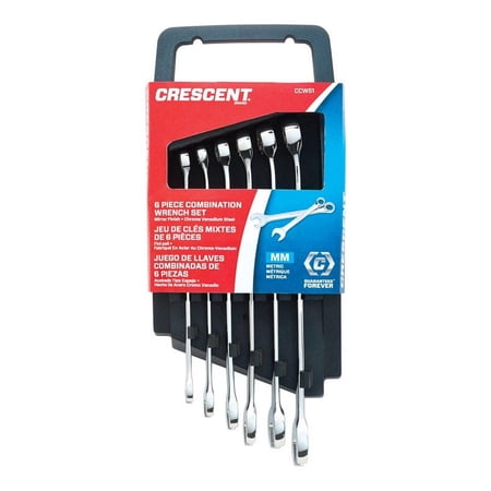 Crescent Assorted x 9.5 in. L 12 Point Metric Wrench Set 6 pk