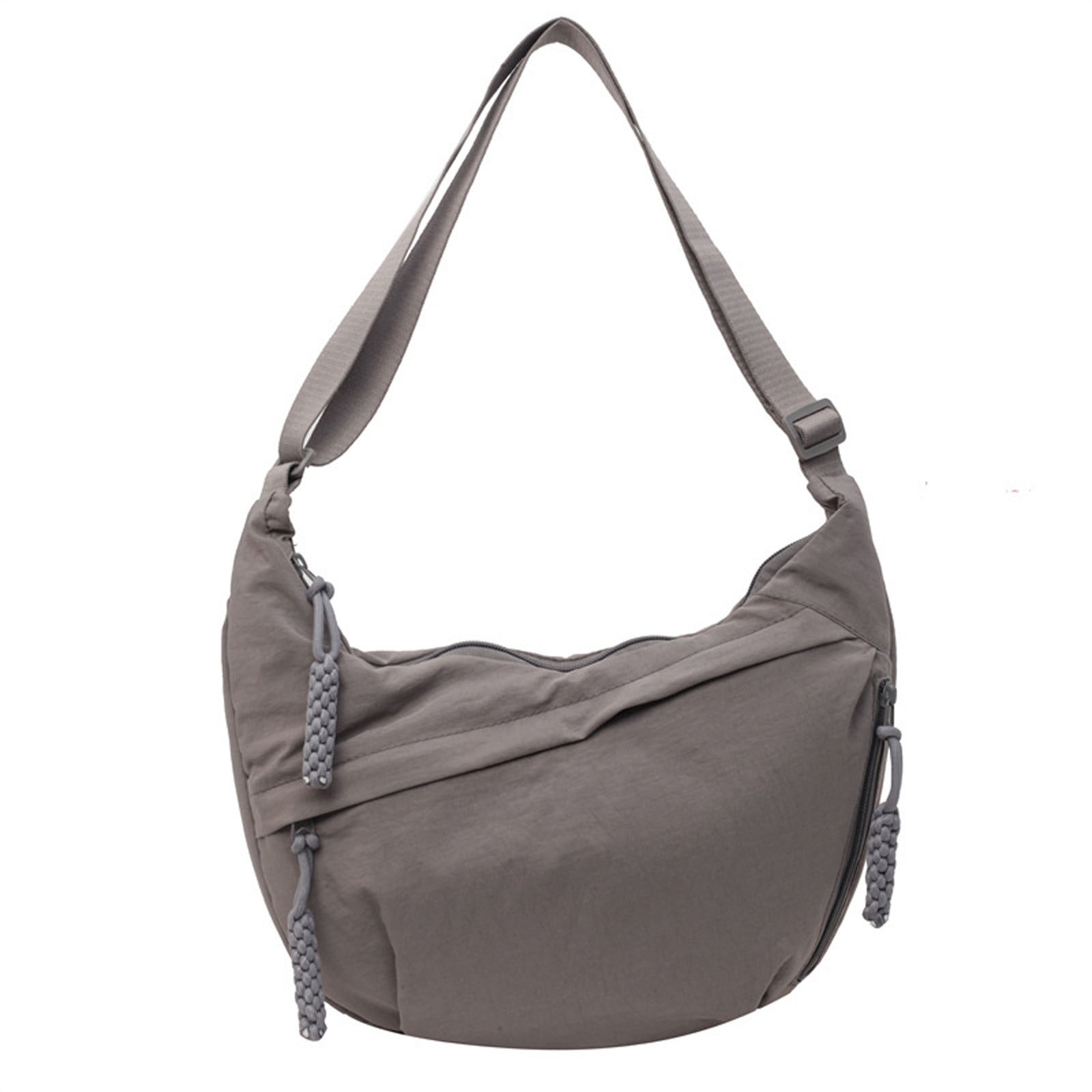 ☆ ☆ Unisex Sling Nylon Crossbody Hobo Bag 4K309 Crescent Bag for Women Men Nylon Crossbody Bags,Multi-Pocket