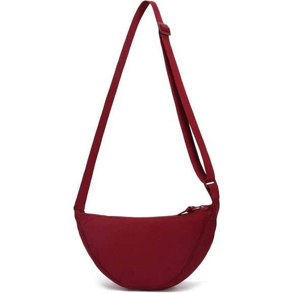 Crescent Bag for Women Men Small Sling Crossbody Bag with Half Moon Shape Crossbody Hobo Sling Crescent Shoulder Bag Purse Dumpling Handbag