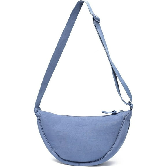 Crescent Bag for Women Men Small Sling Crossbody Bag with Half Moon Shape Crossbody Hobo Sling Crescent Shoulder Bag Purse Dumpling Handbag