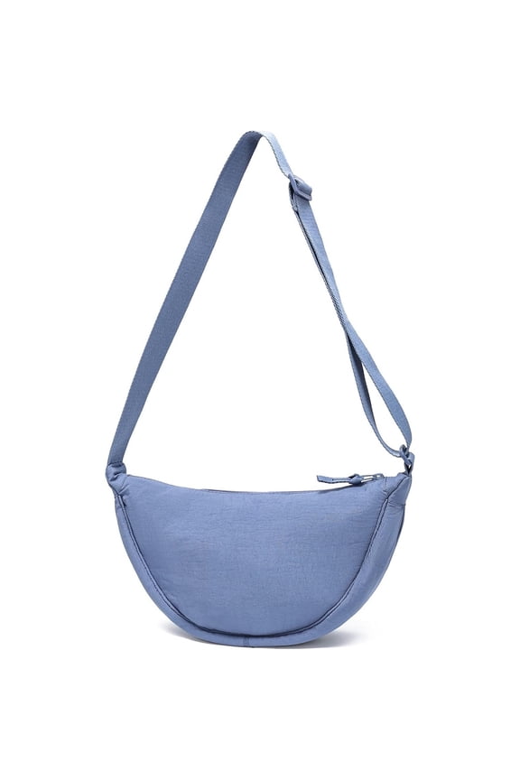 Crescent Bag for Women Men Small Sling Crossbody Bag with Half Moon Shape Crossbody Hobo Sling Crescent Shoulder Bag Purse Dumpling Handbag