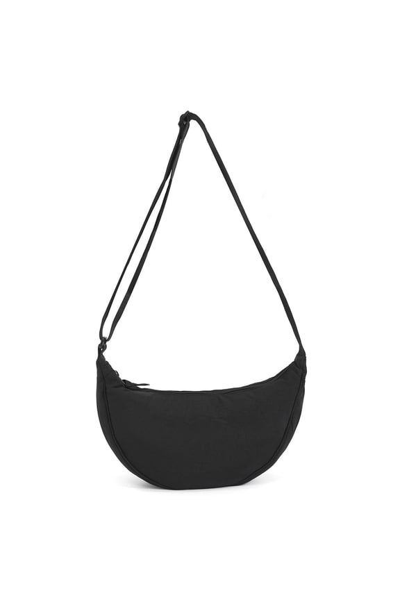 Crescent Bag for Women Men Small Sling Crossbody Bag with Half Moon Shape Crossbody Hobo Sling Crescent Shoulder Bag Purse Dumpling Handbag