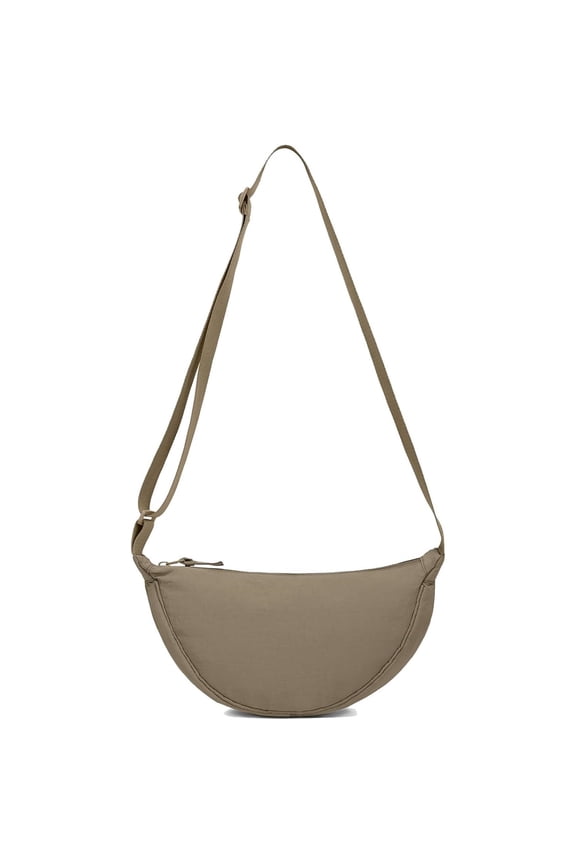 Crescent Bag for Women Men Small Sling Crossbody Bag with Half Moon Shape Crossbody Hobo Sling Crescent Shoulder Bag Purse Dumpling Handbag