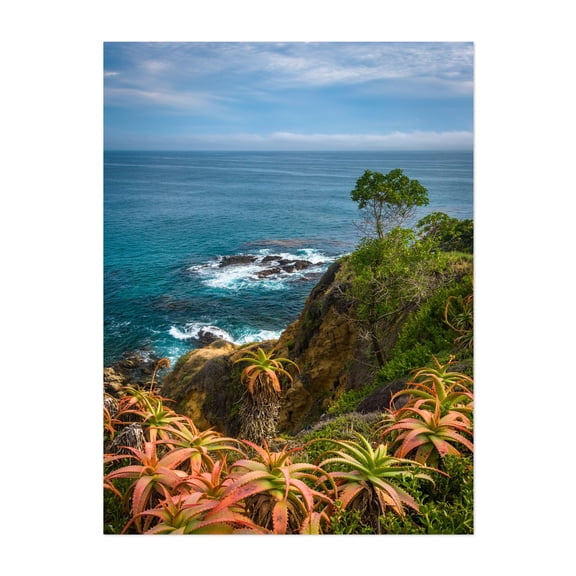 Crescent Bay Point Park, Laguna Beach - Laguna Beach California Photography Coast Ocean Seascape Coastal Landscape Tropical Nature Unframed Wall Art Print 5 x 7 inches