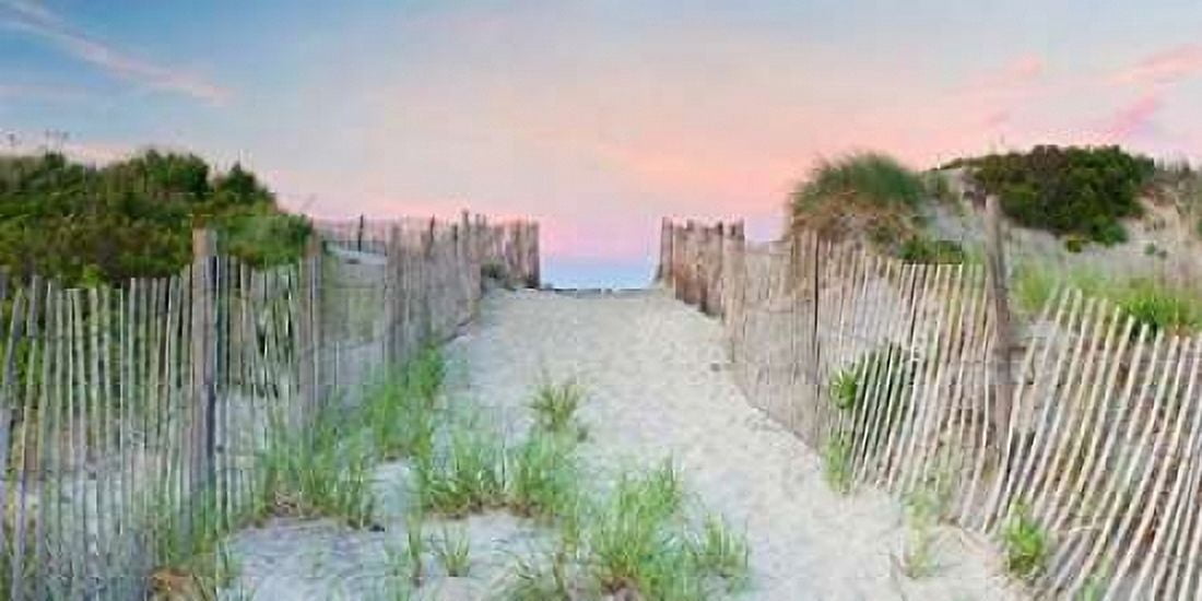 Crescent Beach Path Canvas Art - Katherine Gendreau (10 x 20)