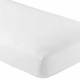 thumbnail image 1 of Crescent Bedding Solid Print Cotton Sheet Sets, Twin-XL, White, 3-Pieces, 1 of 4