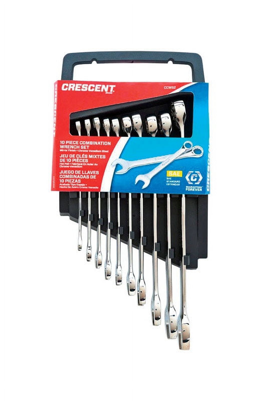 Crescent CCWS2 SAE Combination Wrench Set, 10 Piece