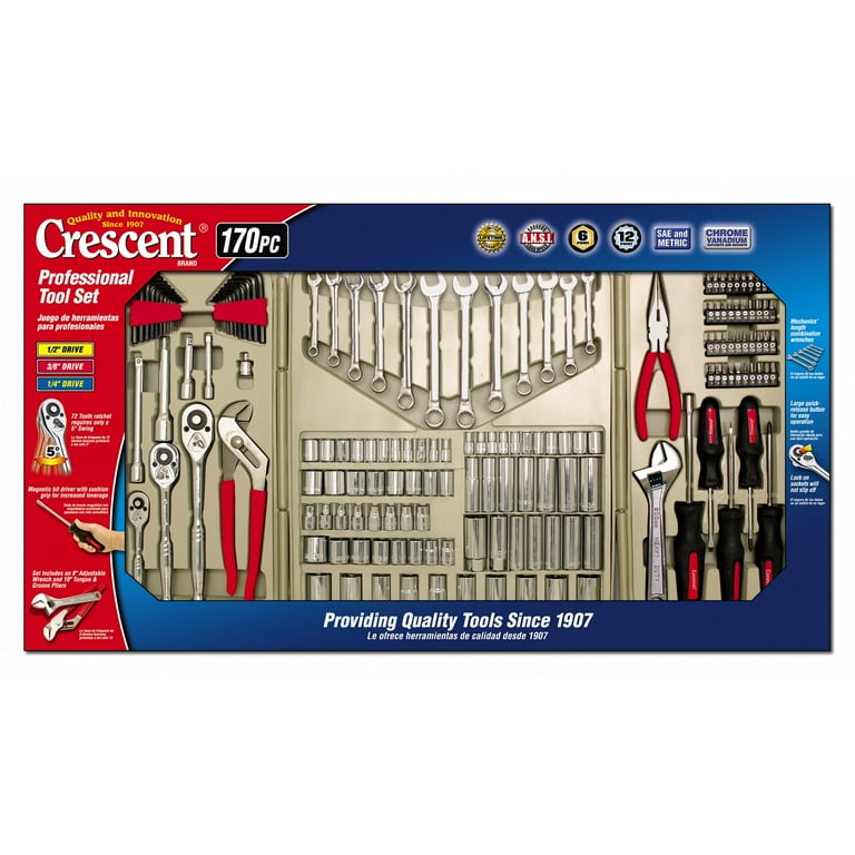 Crescent CTK170MPN 170 Piece Professional Tool Set - Walmart.com