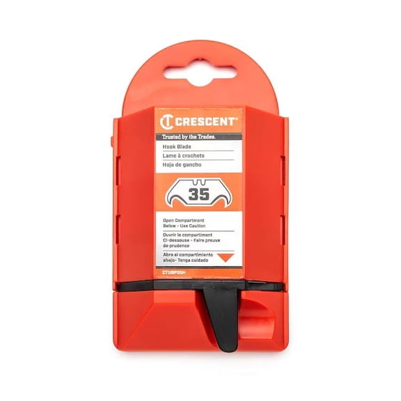 Crescent Carbon Steel Hook Utility Razor Blade (35-Pack)