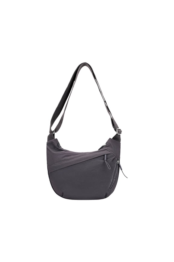 Crescent Crossbody Bags for Women Men, Travel Crossbody Bag for Women Men,Crescent Shoulder Bag Retro Nylon Crossbody Bag Slouchy Adjustable Half Moon Shoulder Tote Handbag