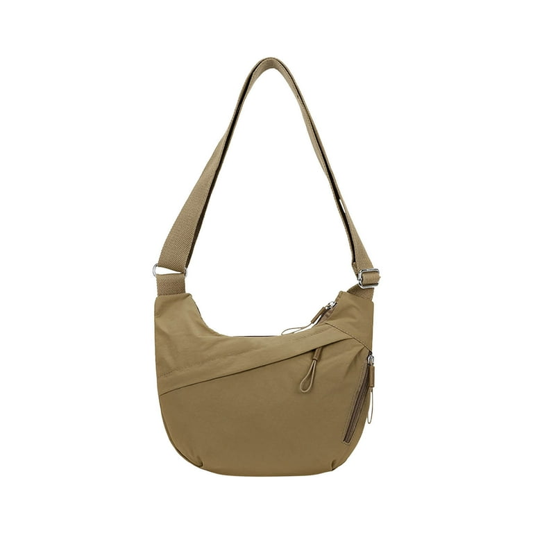Sin　SLOW Roll Shoulder Bag S Crescent Crossbody Bags for Women Men, Travel Crossbody Bag
