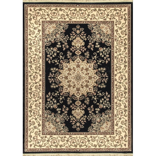 Crescent Drive Rug Company Cirro Oakland Wool Black/Beige Area Rug