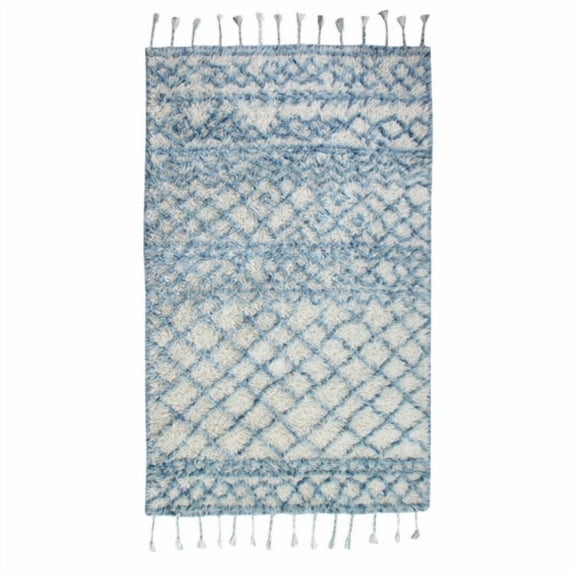 Crescent Drive Rug Company Metro Hand-Woven Blue Area Rug