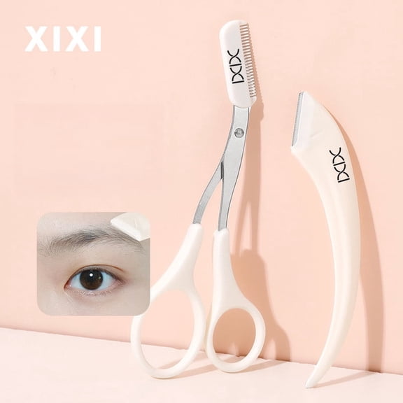 AiFlin Crescent Eyebrow Women's Eyebrow Razor Set White 2 Count