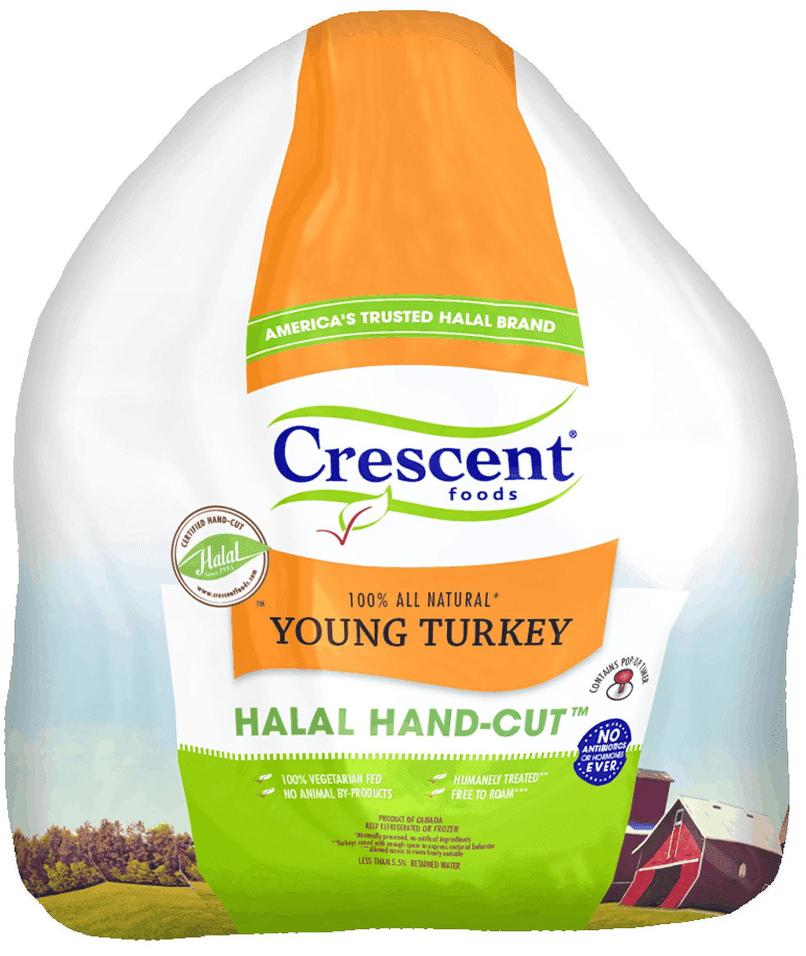 Crescent Foods, Certified Halal HandCut, No Antibiotics Ever, Whole