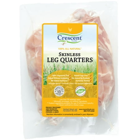 Crescent Foods Skinless Leg Quarters | Halal | 16 pieces