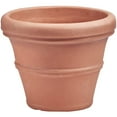 thumbnail image 1 of Crescent Garden Brunello Classic Rolled-Rim Planter, Weather Terracotta 20", 1 of 5