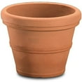 thumbnail image 1 of Crescent Garden Brunello Classic Rolled-Rim Plastic Plant Pot, 14", 1 of 4