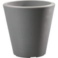 thumbnail image 1 of Crescent Garden Madison Planter, Double-Walled Plant Pot, 20" (Slate), 1 of 7